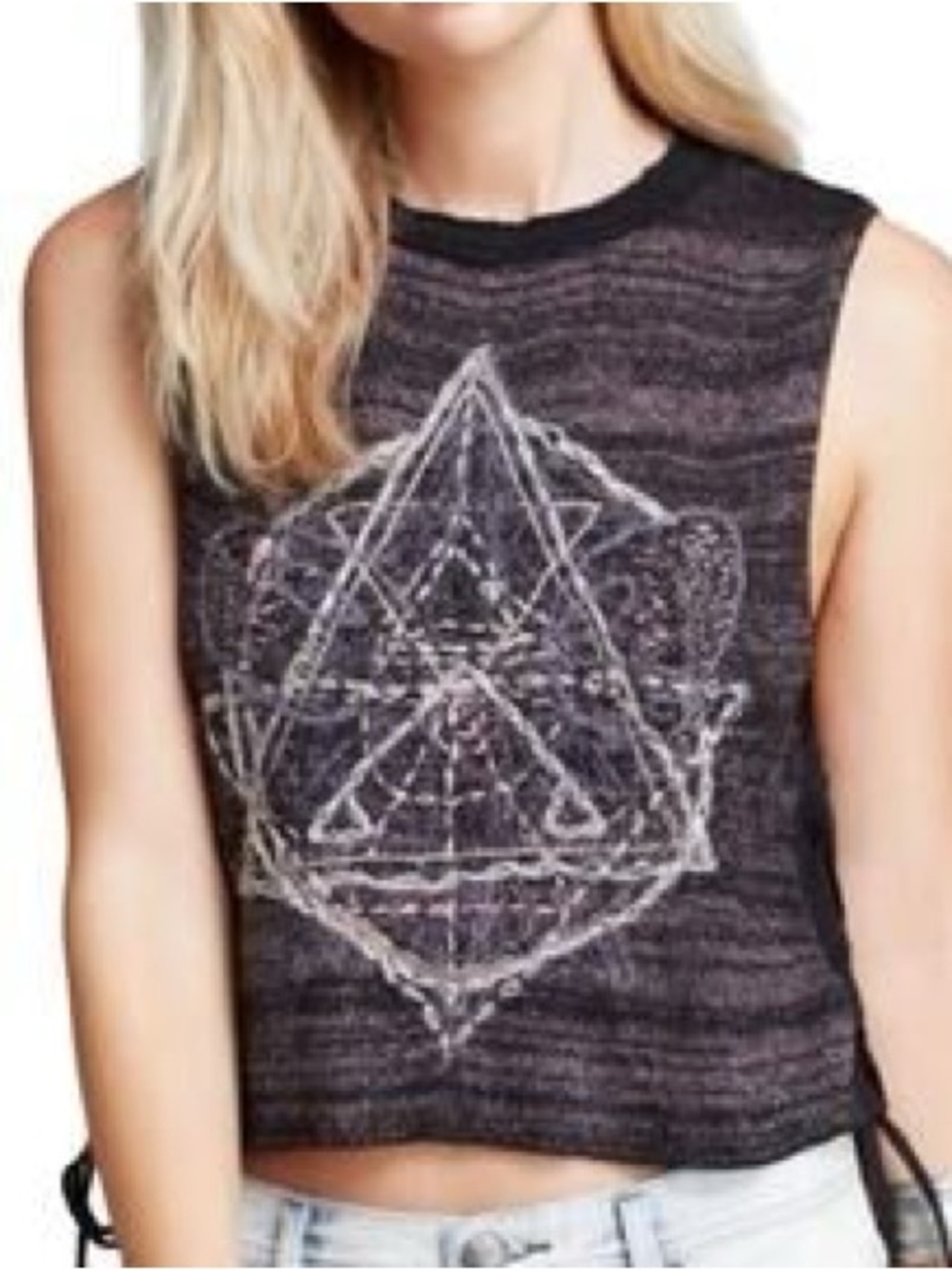 Free People Vintage Bohemian Knit Top Size L